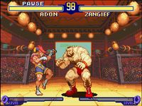 une photo d'Ã©cran de Street Fighter Alpha 2 sur Nintendo Super Nes